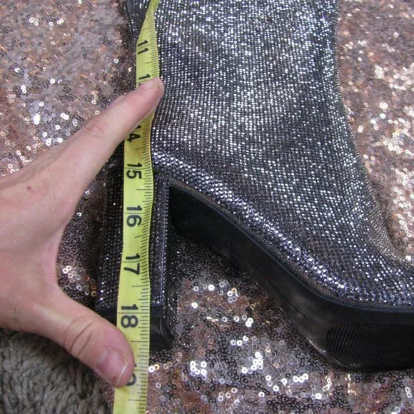 INC sparkly knee high boots 7.5 - Picture 9 of 11